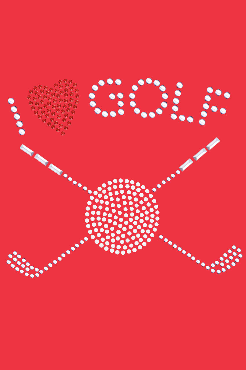 I Love Golf (Small) - Womens Tee