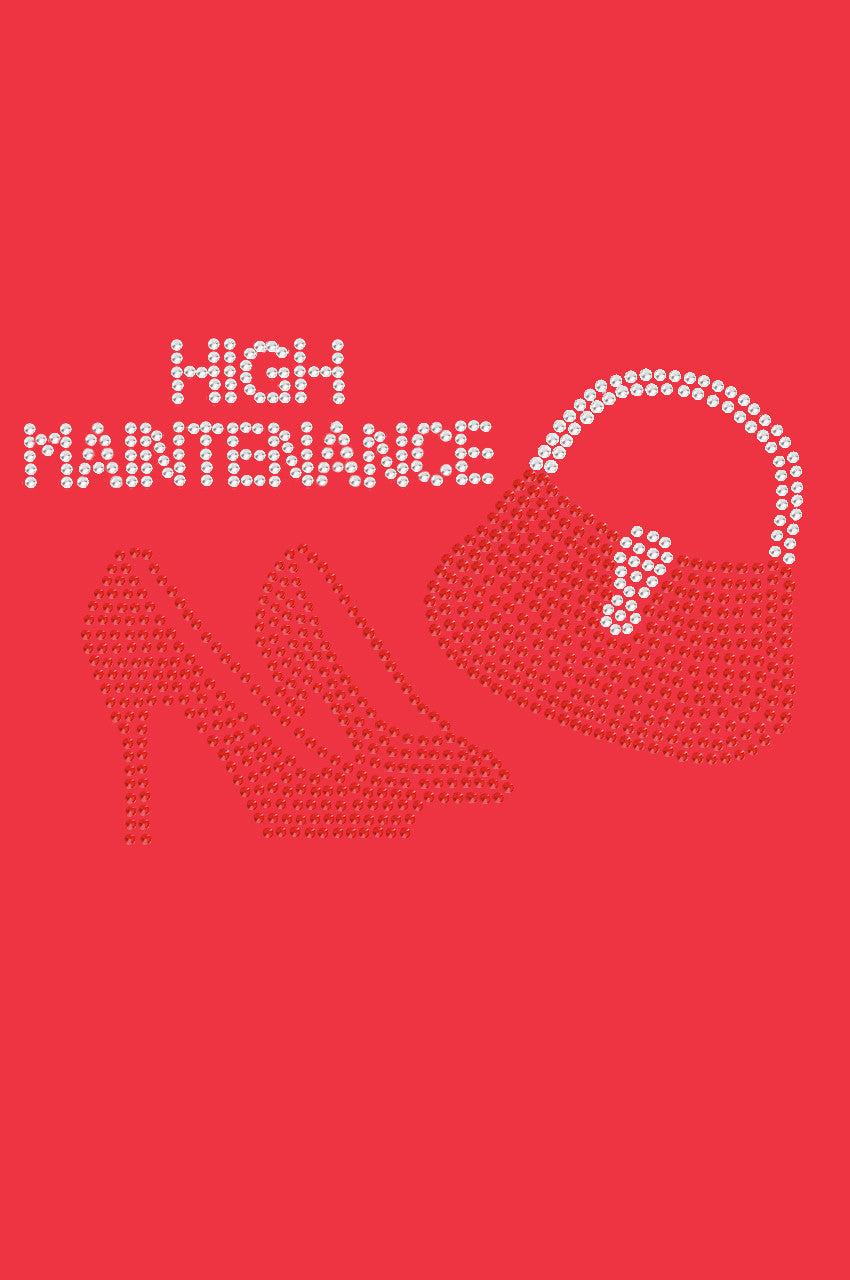 High Maintenance Red Heels & Purse - Womens T-shirt