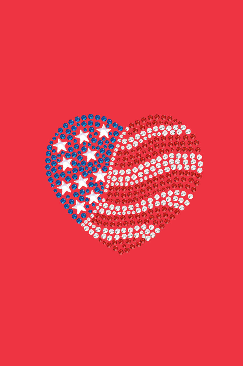 Patriotic Heart 2 - Womens T-shirt