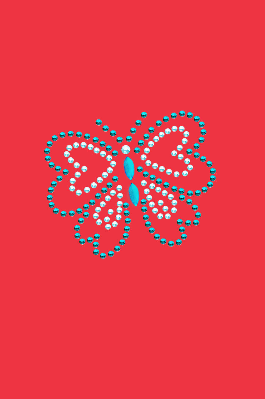 Blue Rhinestud Butterfly - Bandannas