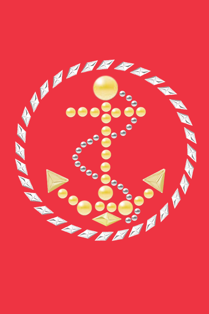 Anchor Circle (Nailhead) - Women's T-shirt