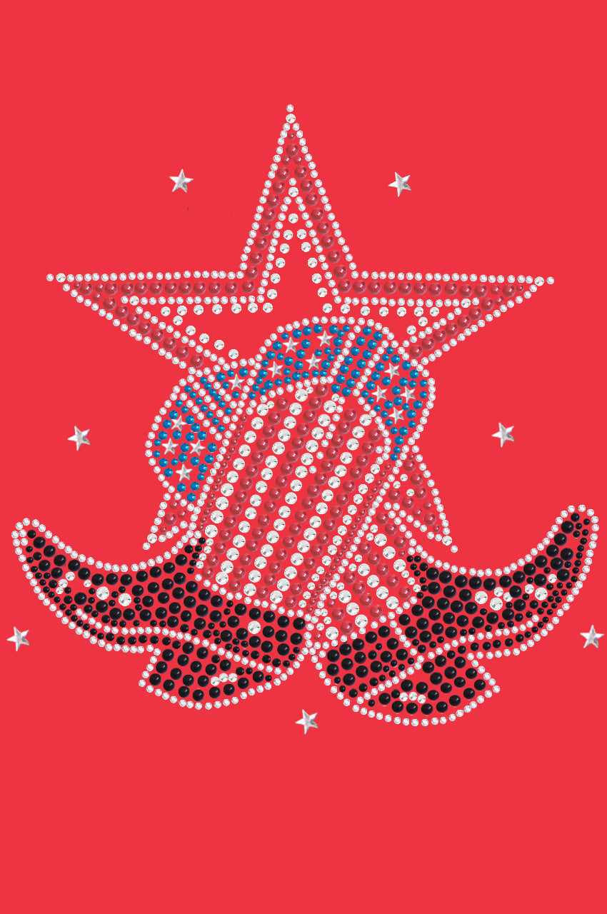 Boots with Star - Womens T-shirt