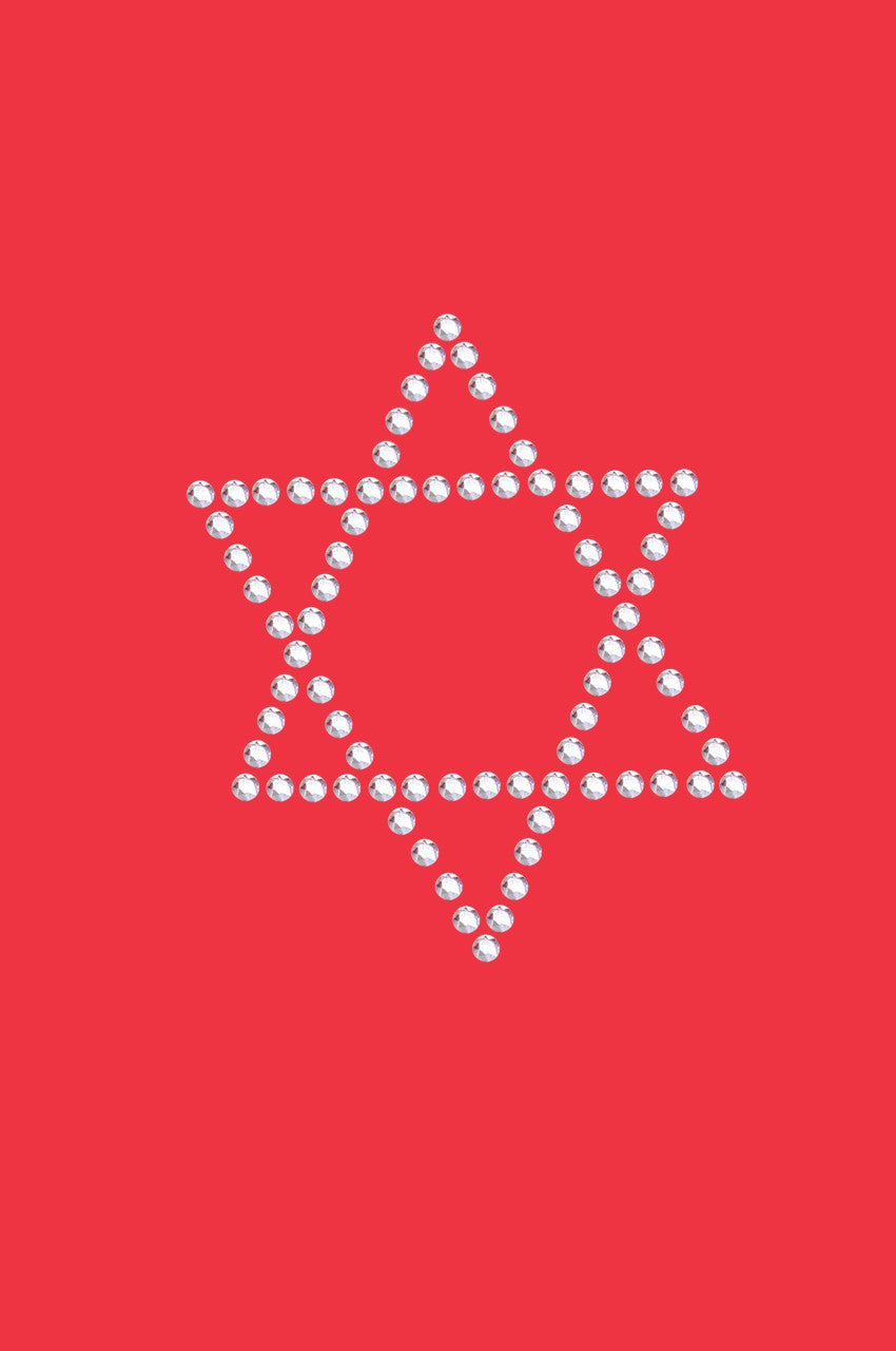 Star of David - Small (Rhinestud) - Womens T-shirt