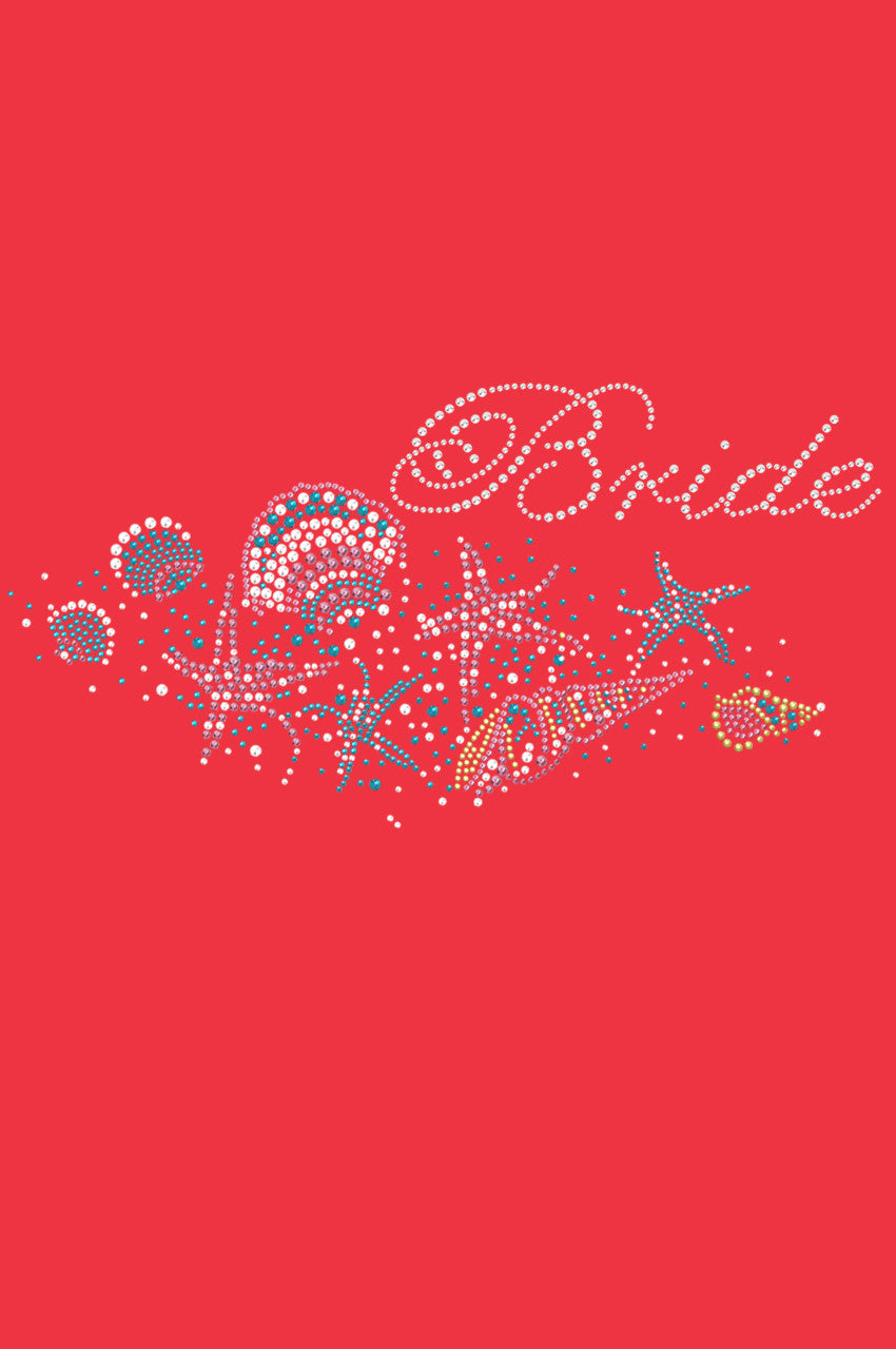Bride with Seashells- Womens T-shirt