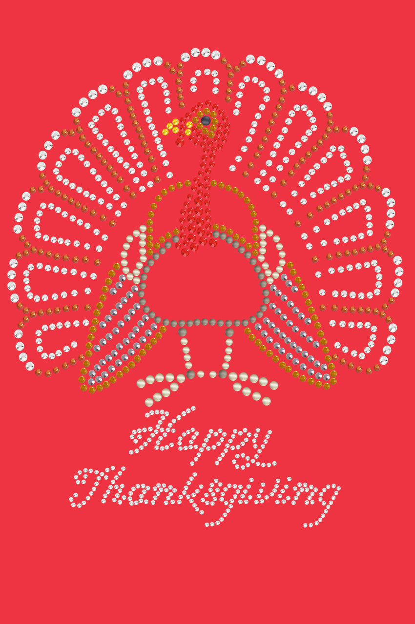 Happy Thanksgiving Turkey 2 - Womens T-shirt