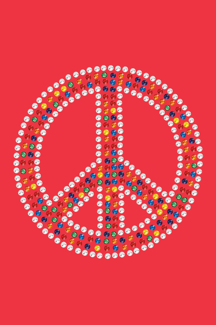 Peace Sign (Multicolor) - Womens T-shirt