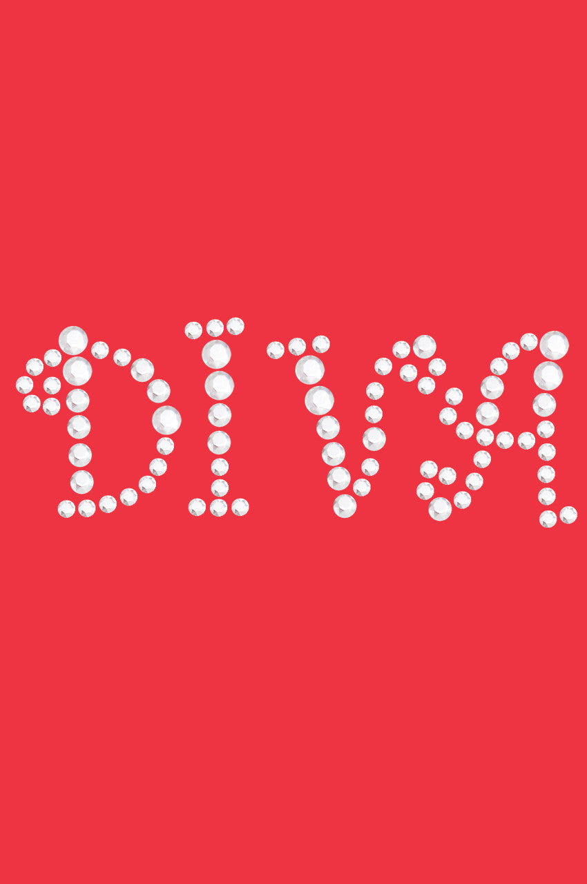 Diva (Silver Rhinestuds) - Womens T-shirt