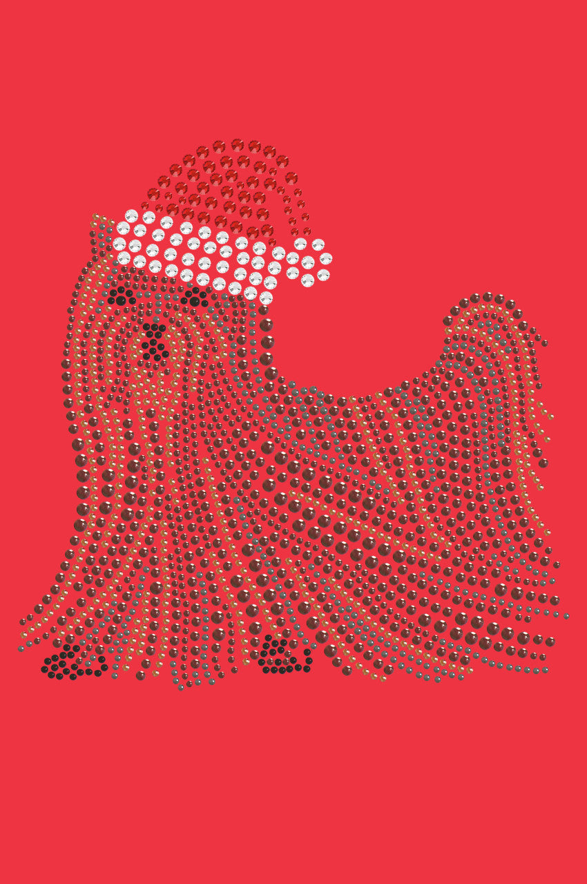 Yorkie with Santa Hat - Women's T-shirt