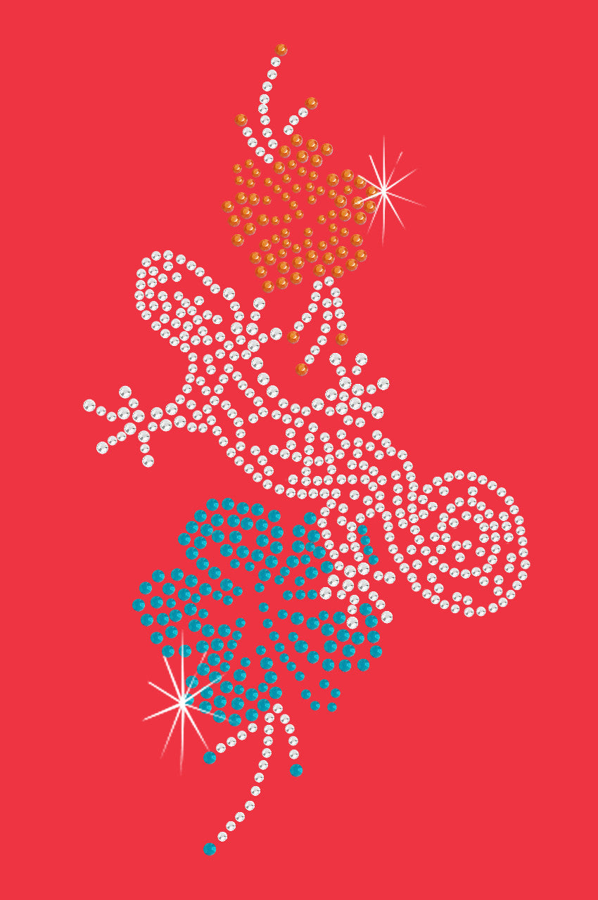 Gecko and Hibiscus - Womens Tee