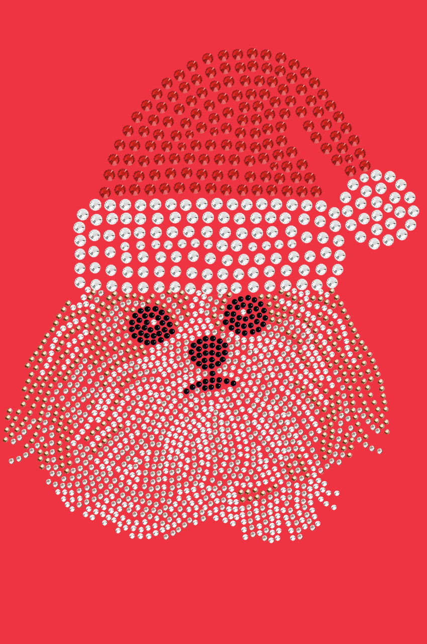 Shih Tzu with Santa Hat - Womens T-shirt