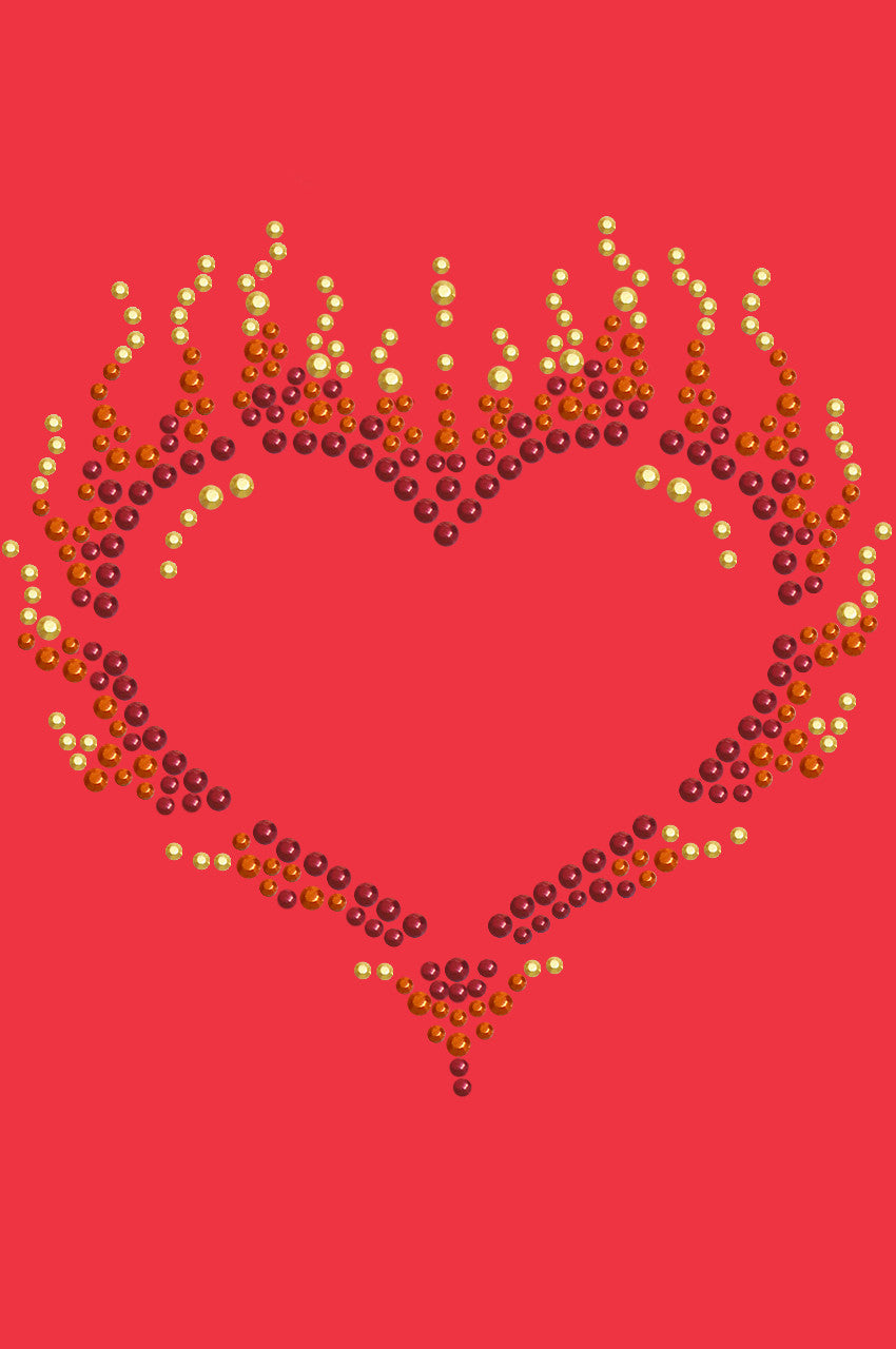 Flame Heart - Womens T-shirt