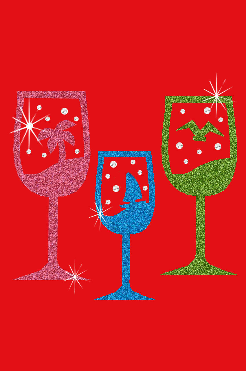 Tropical Glitter Cocktails - Womens Tee