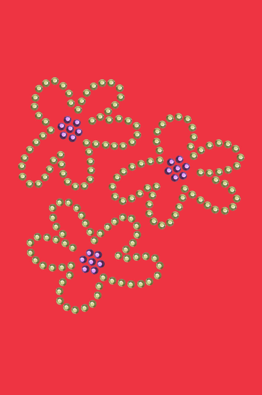 Three Lime Flowers - Women's T-shirt