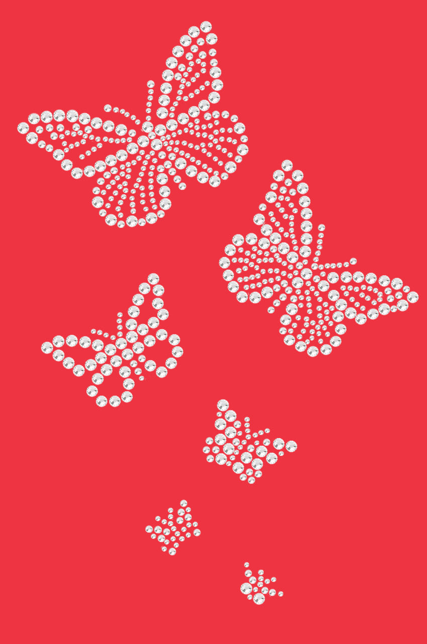 Rhinestone Butterflies - Womens T-shirt