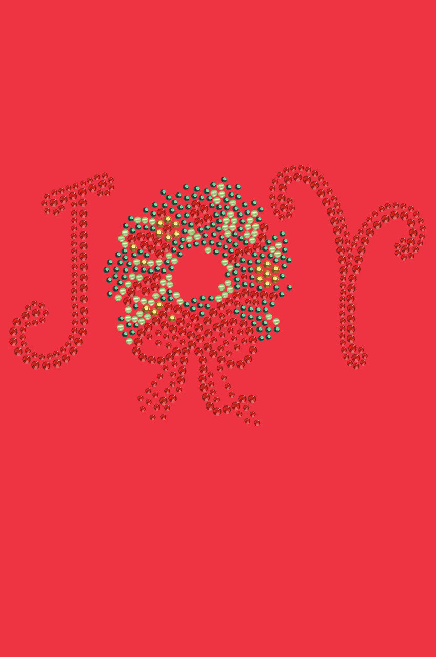 Joy Christmas Wreath - Bandana