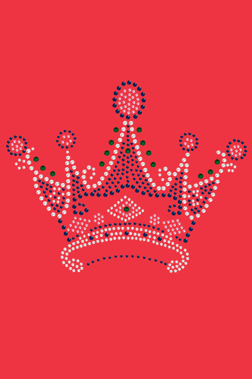 Crown 16 ( Clear, Blue, Green, & Pink)- Womens T-shirt