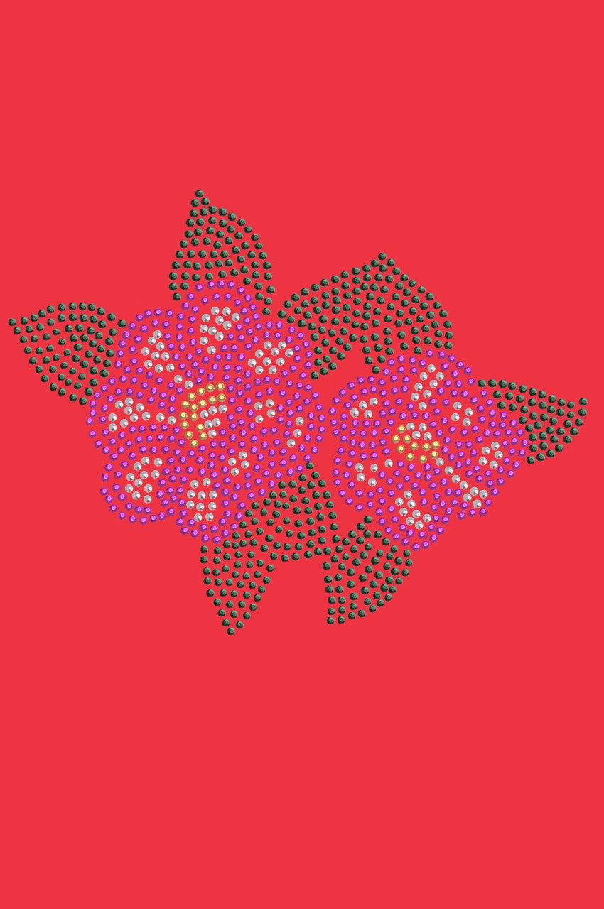 Magenta Flowers - Womens T-shirt
