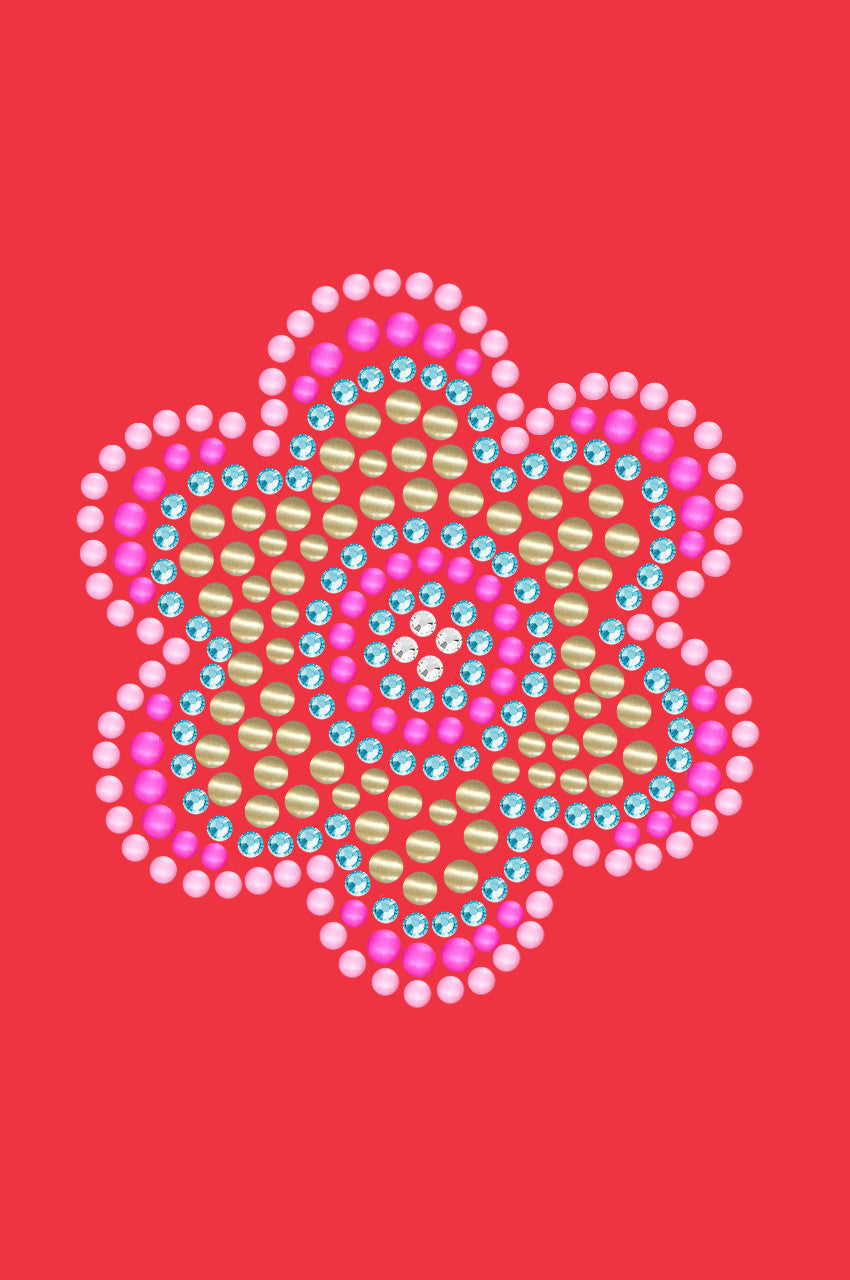 Multicolor Nailhead Flower - Women's T-shirt