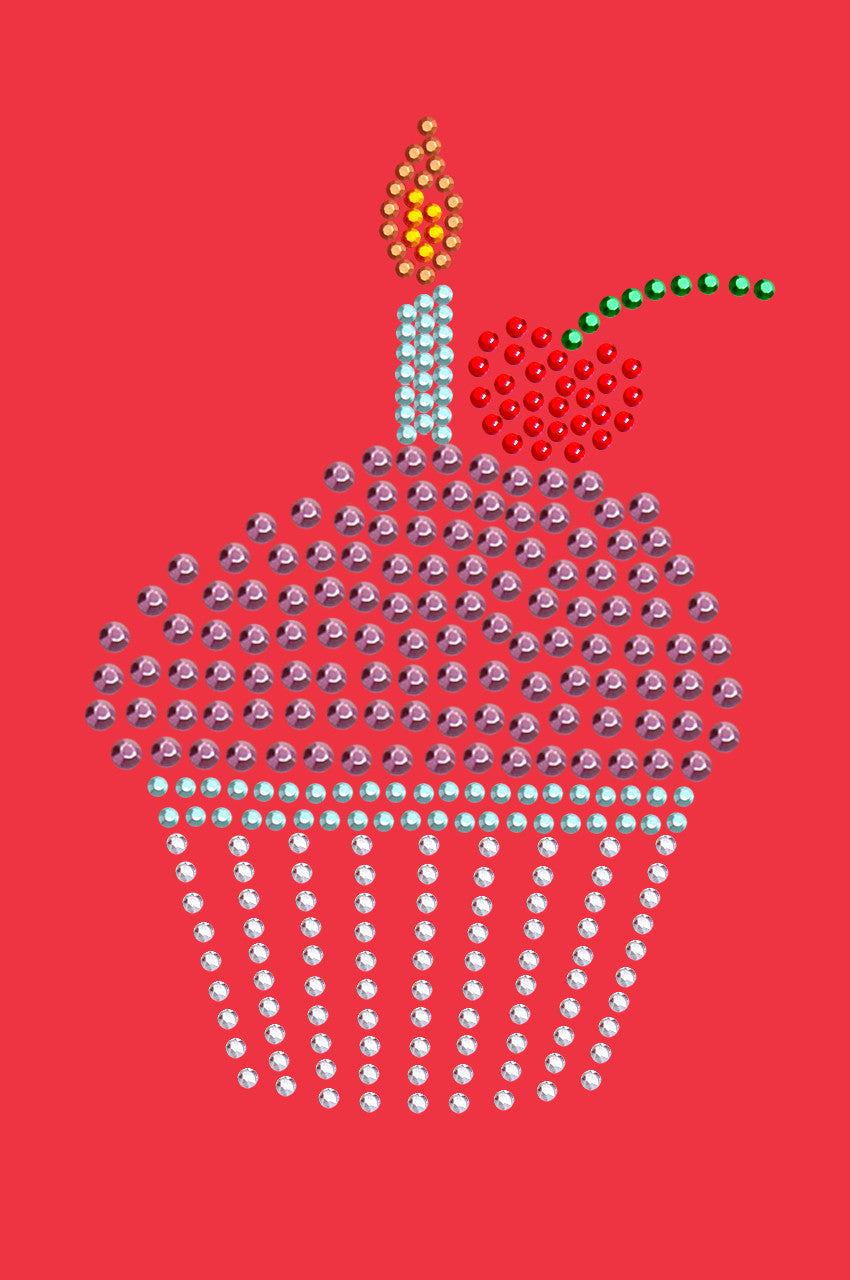 Cupcake with Candle - Women's T-shirt