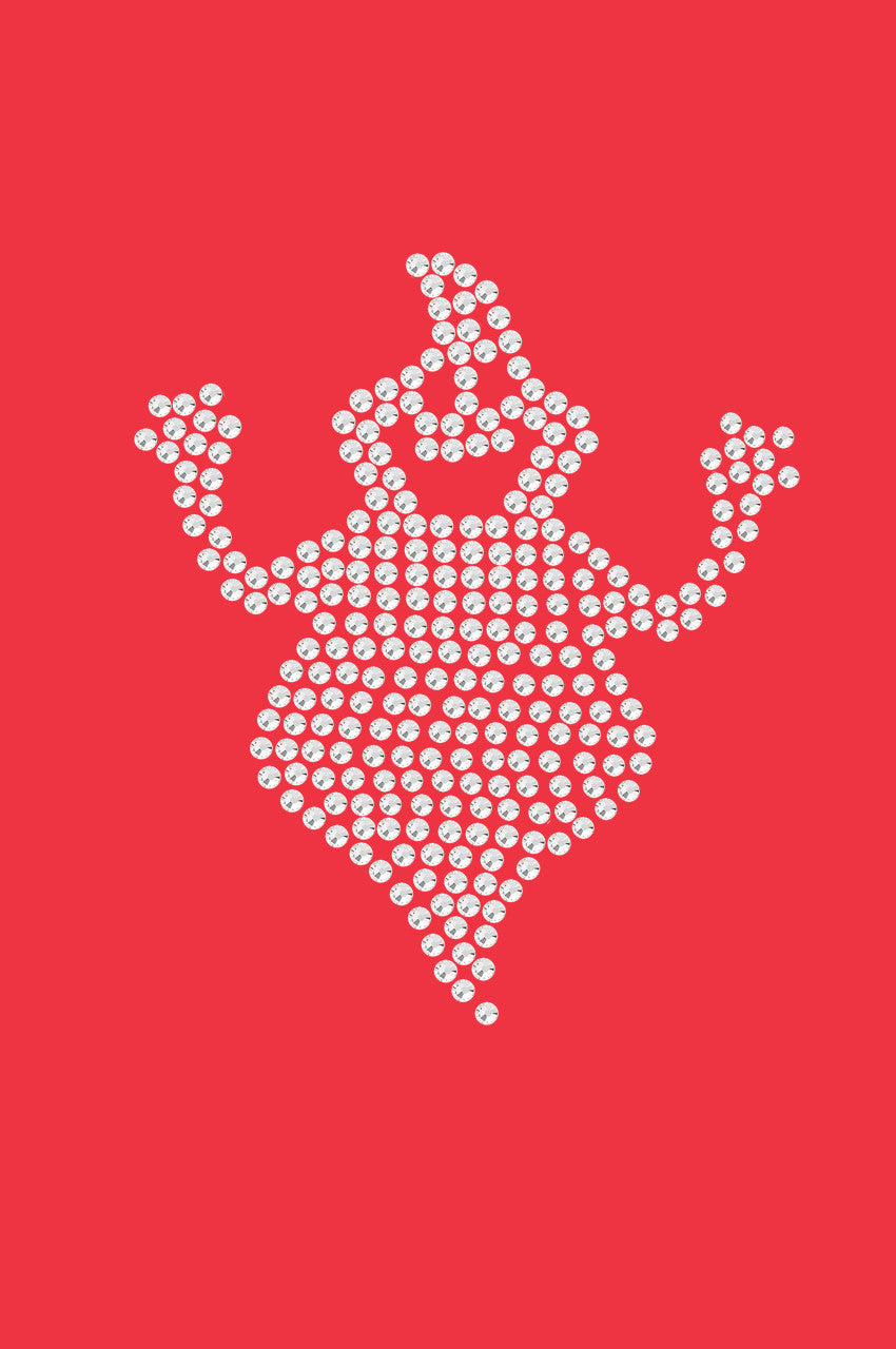 Fat Rhinestone Ghost - Womens T-shirt