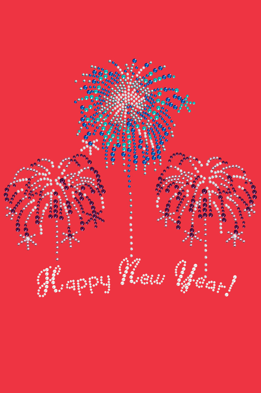 Happy New Year Fireworks - Women's T-shirt