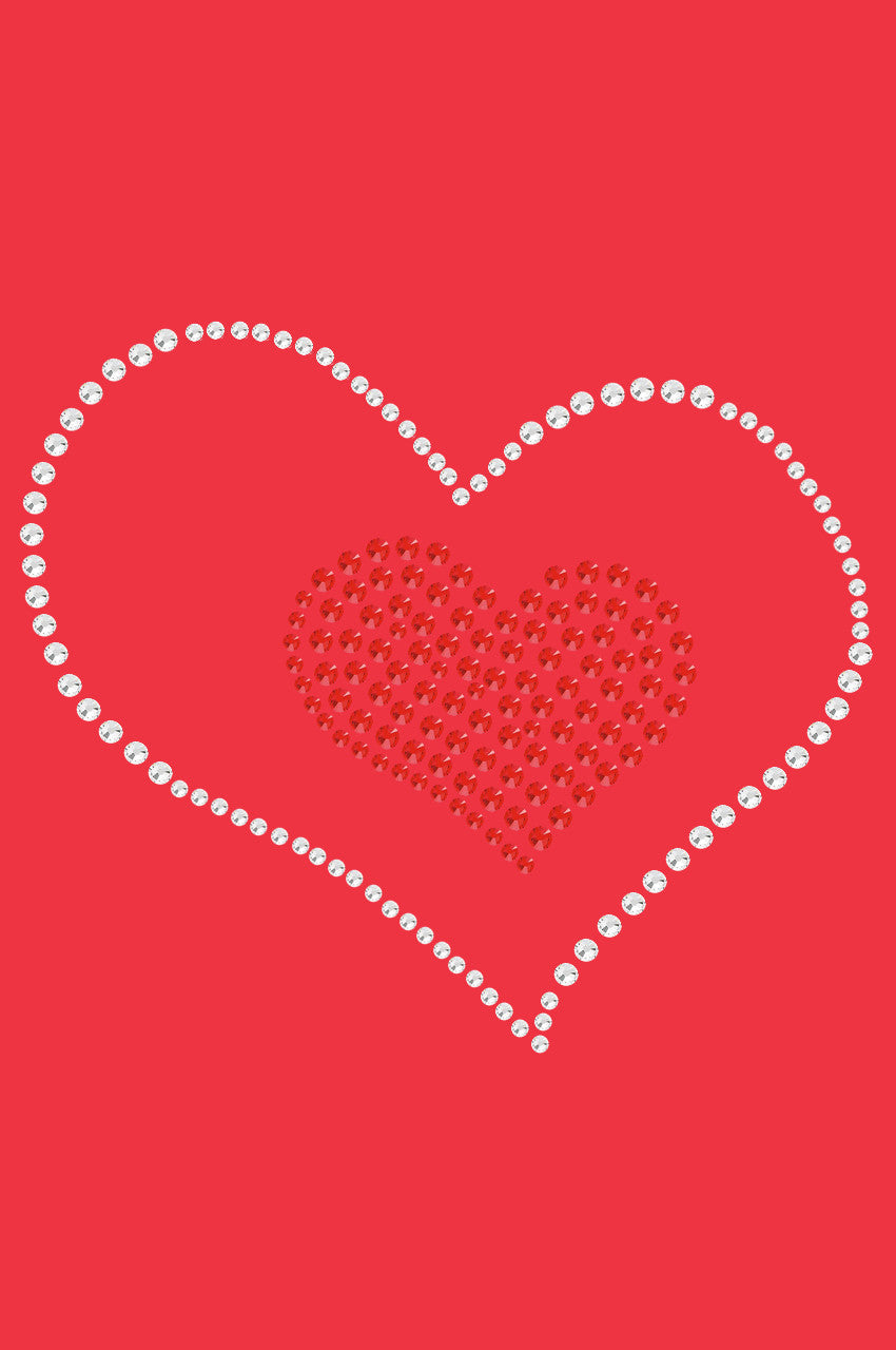 Red Heart inside Heart - Womens T-shirt