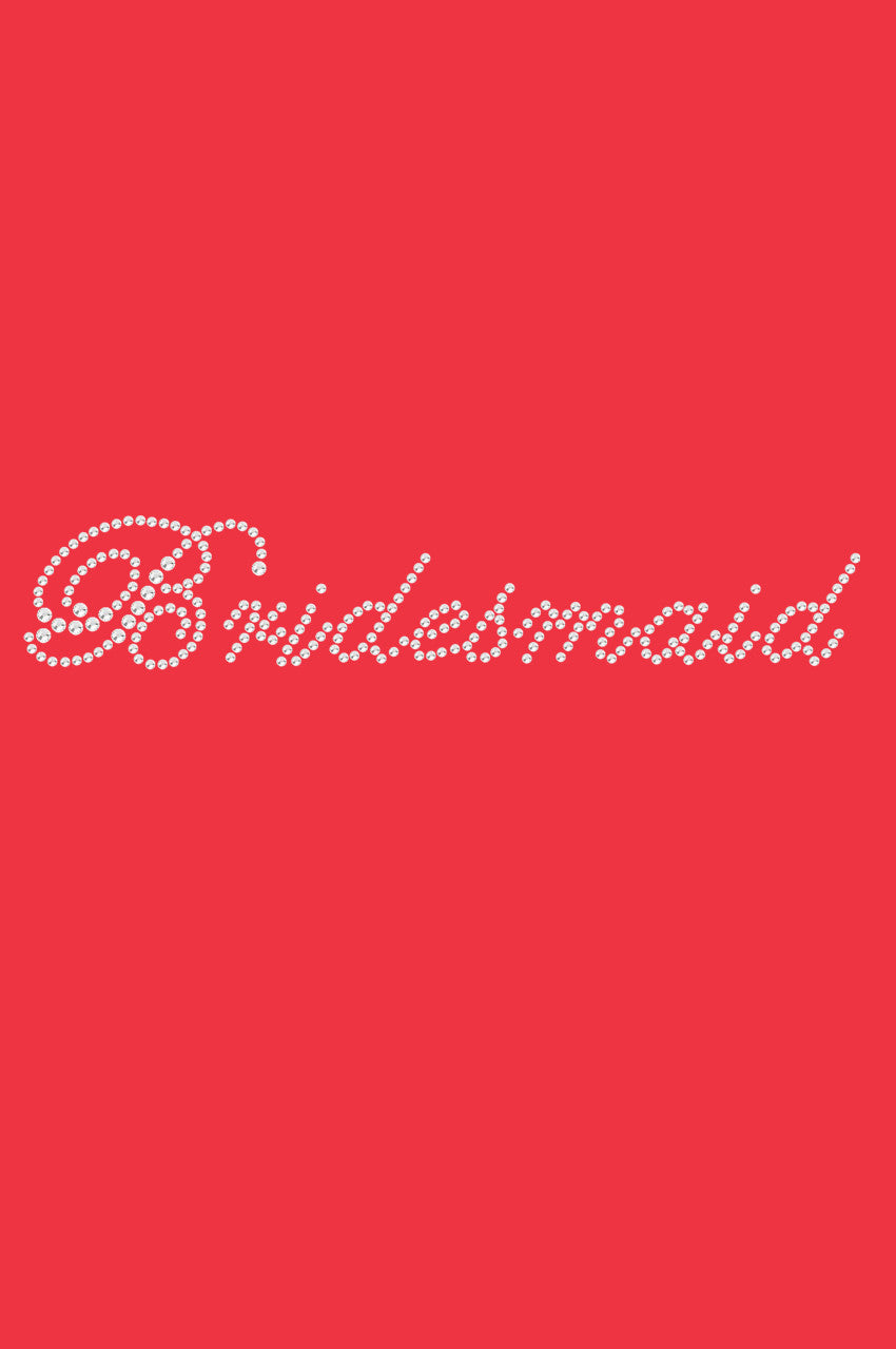 Bridesmaid (Script Letters)- Womens T-shirt