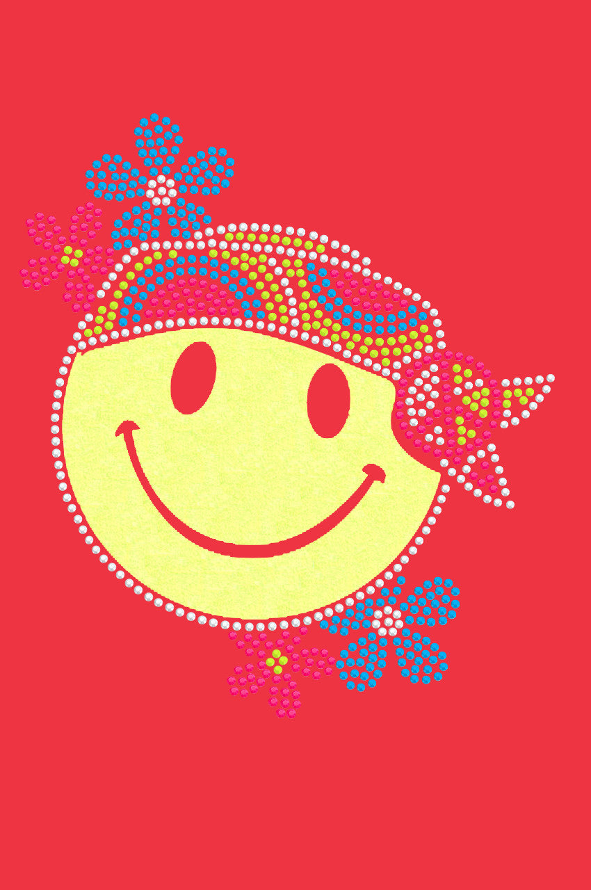 Happy Face Hippy - Womens T-shirt