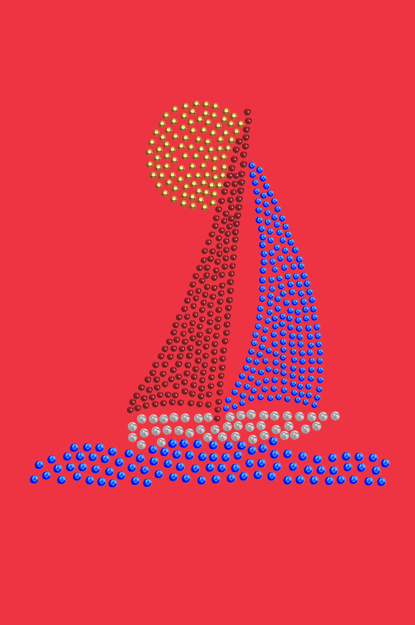 Sailboat (Rhinestud) - Women's T-shirt