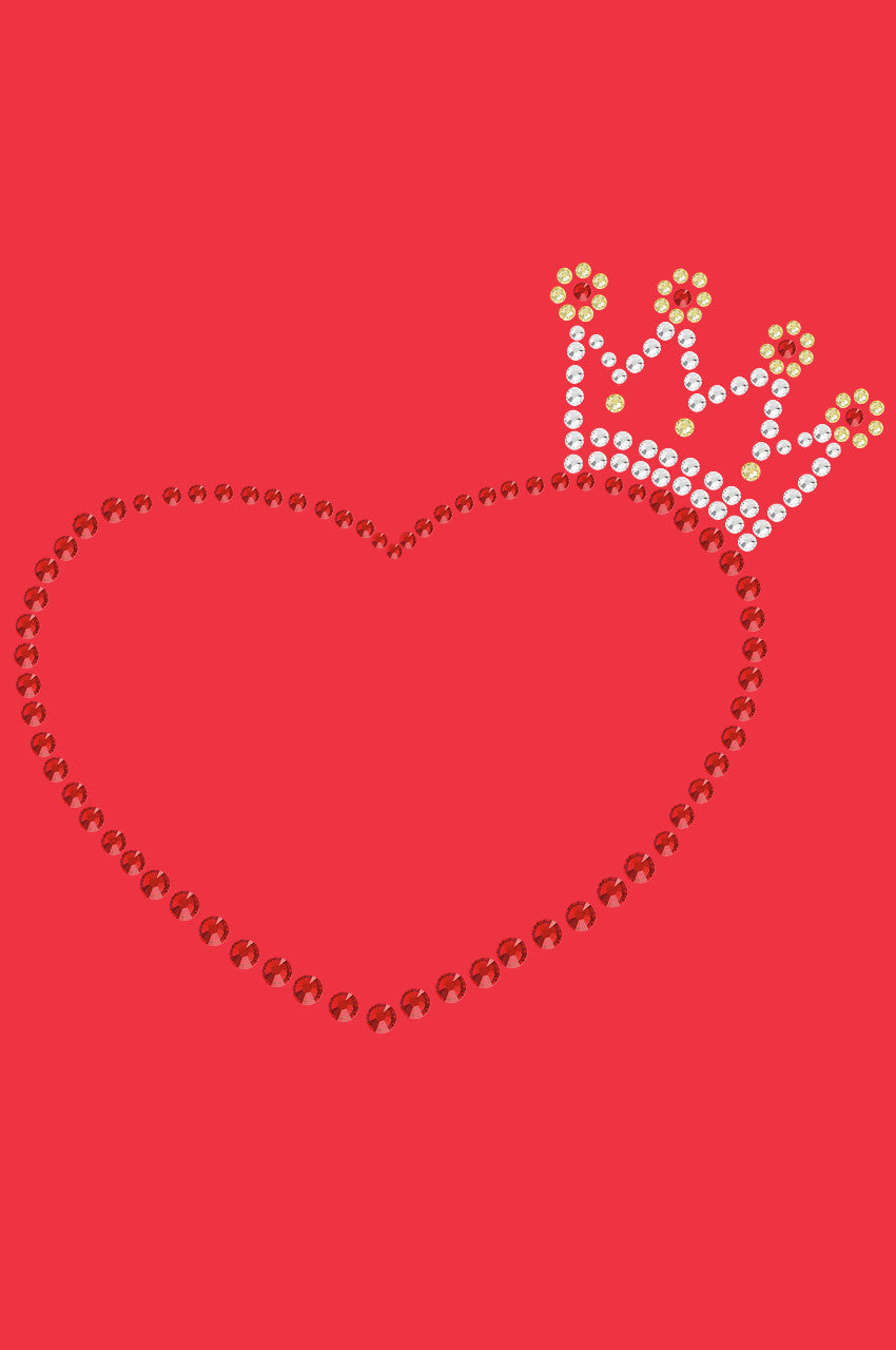 Heart with Crown - Womens T-shirt