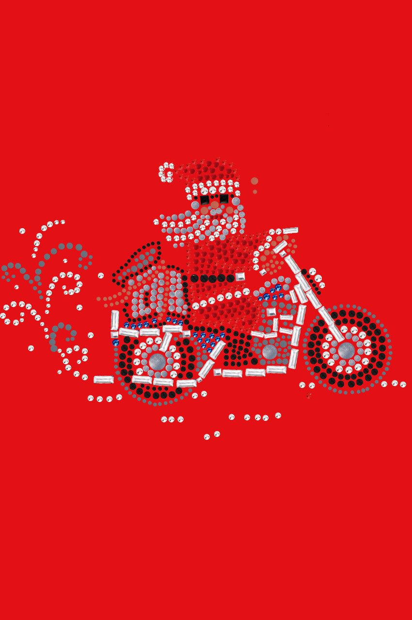 Santa on Motorcycle - Women's Tee