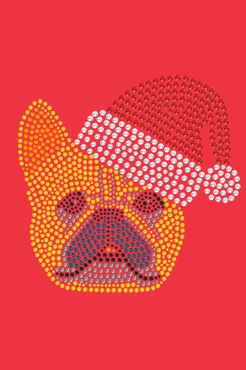 French Bull Dog with Santa Hat - Women's T-shirt