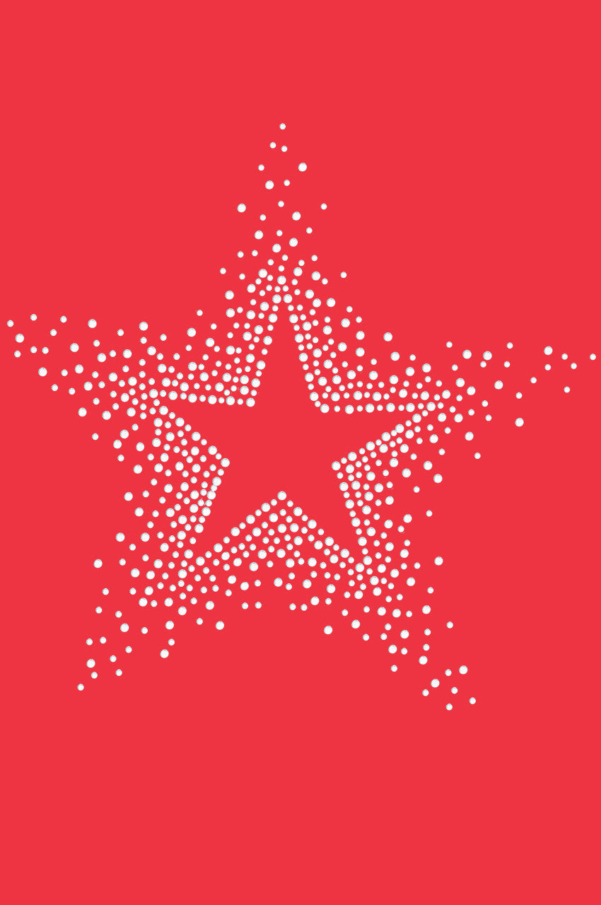Star (Clear Rhinestones) - Womens T-shirt