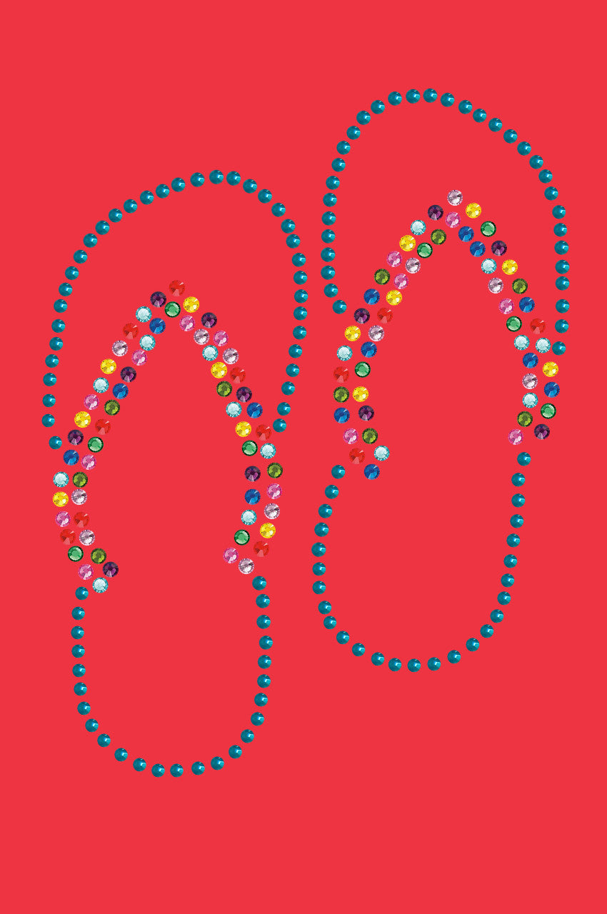 Flip Flops (Turquoise) - Bandanna