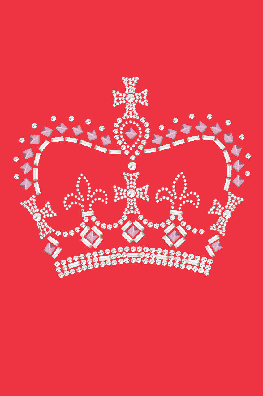 Crown 15 ( Pink, Silver & Clear) - Womens T-shirt