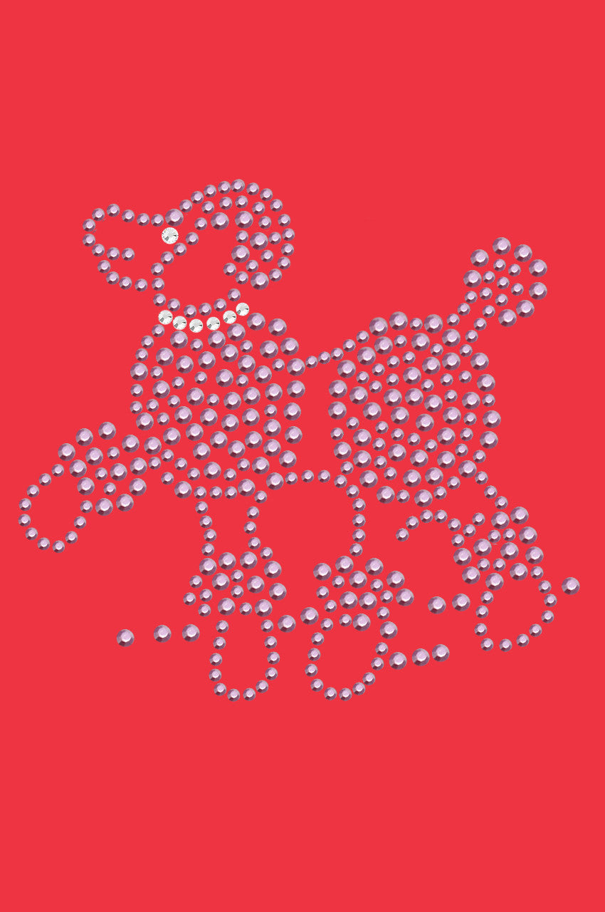 Poodle (Pink Rhinestuds) - bandana
