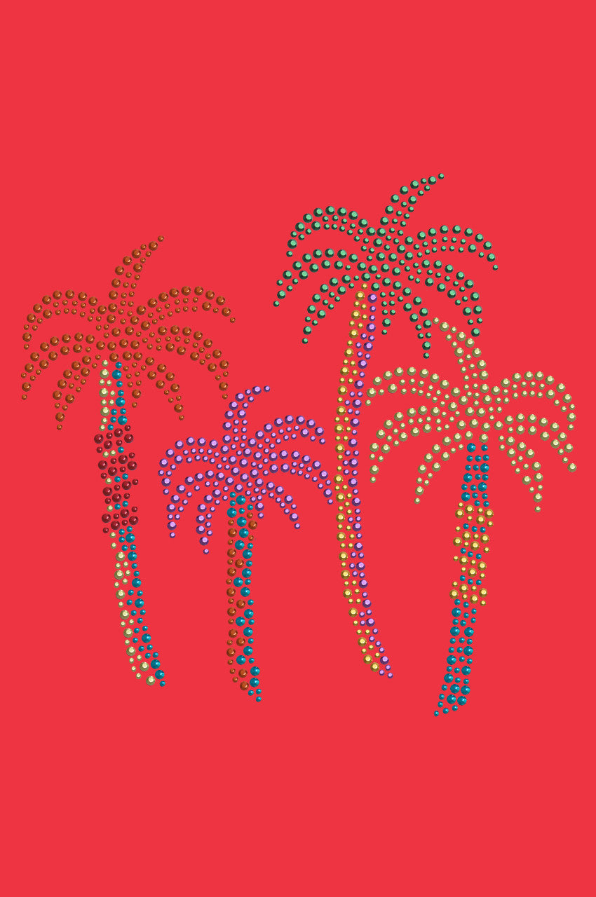 Palm Trees (Multicolor) - Womens T-shirt