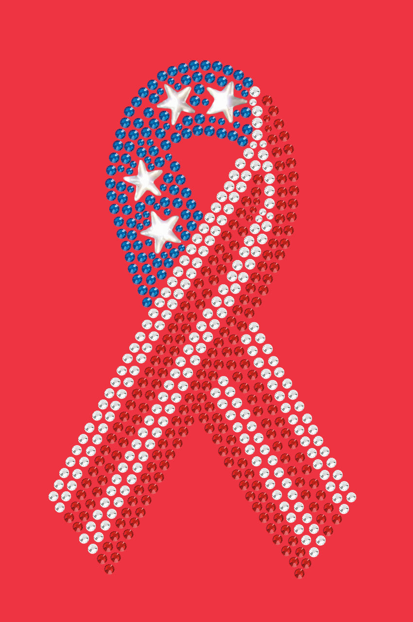 Ribbon (Red, White, & Blue) - Women's T-shirt