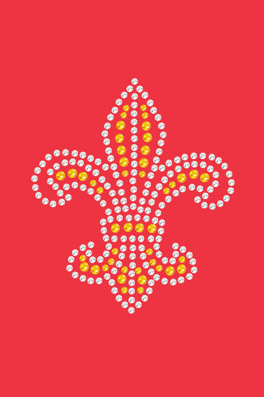 Fleur de Lis (Gold Rhinestones) - Women's T-shirt