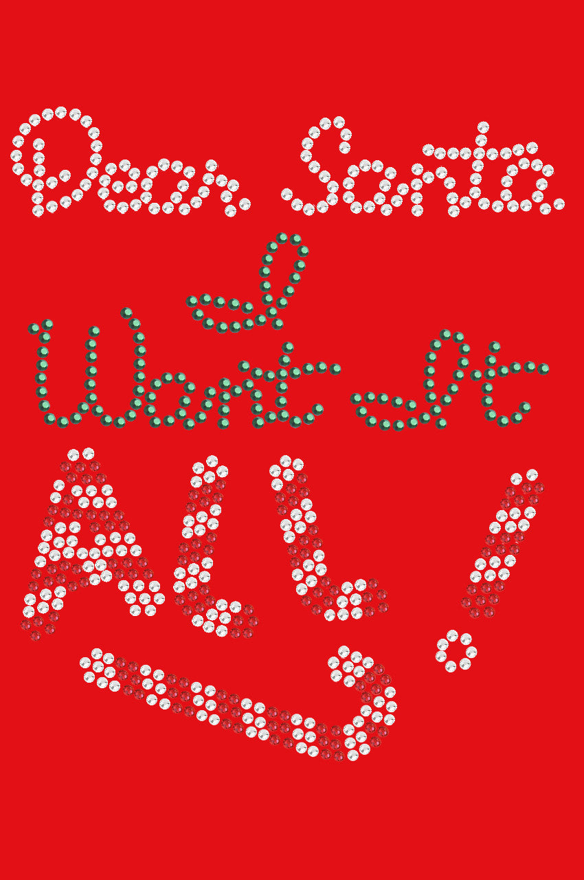 Dear Santa, I Want it All! - Dog Tutu