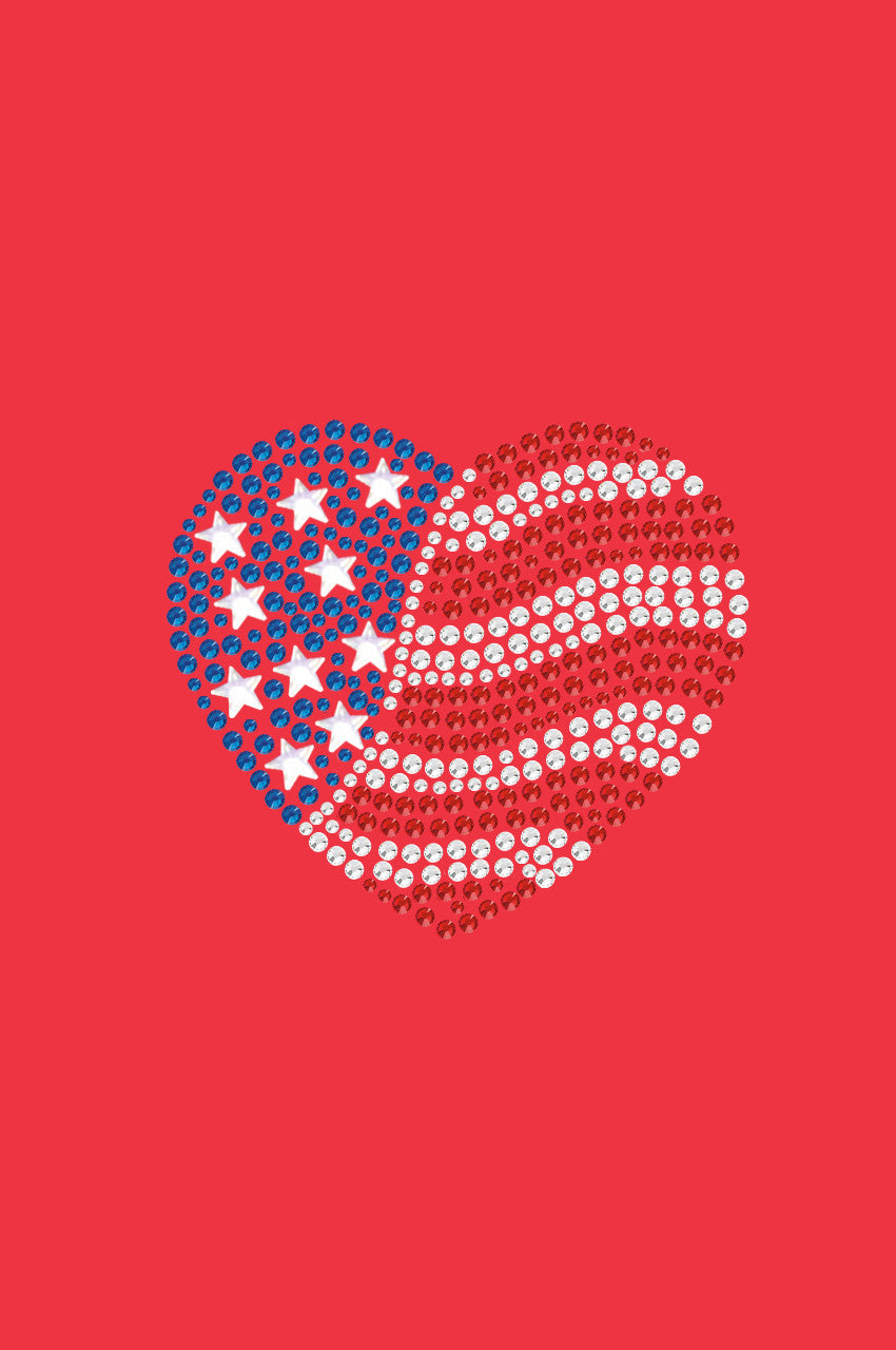 Patriotic Heart 2 Bandanna