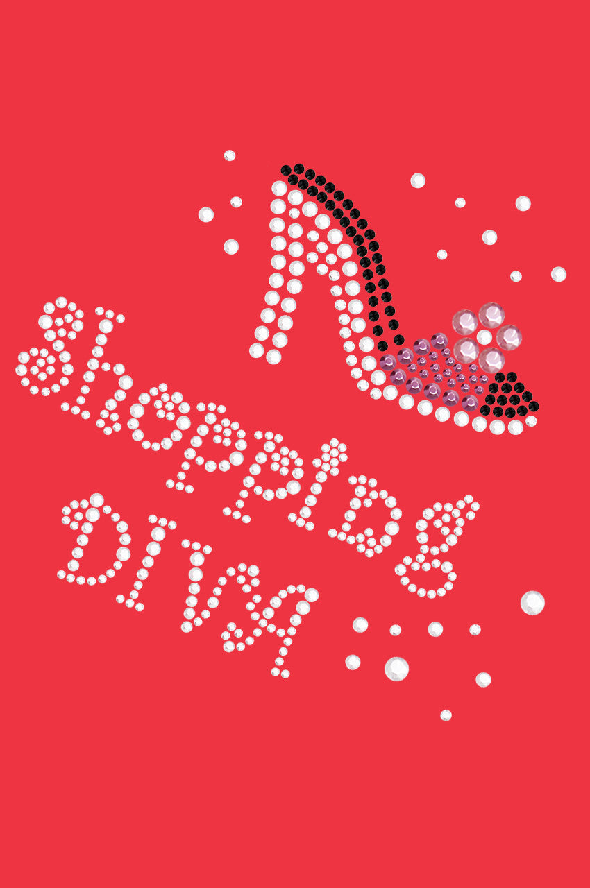 Shopping Diva - High Heel Shoe - Womens T-shirt