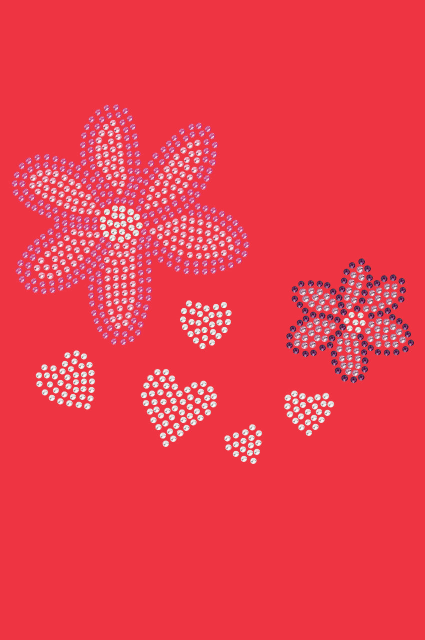Pink & Purple Flowers - Womens T-shirt