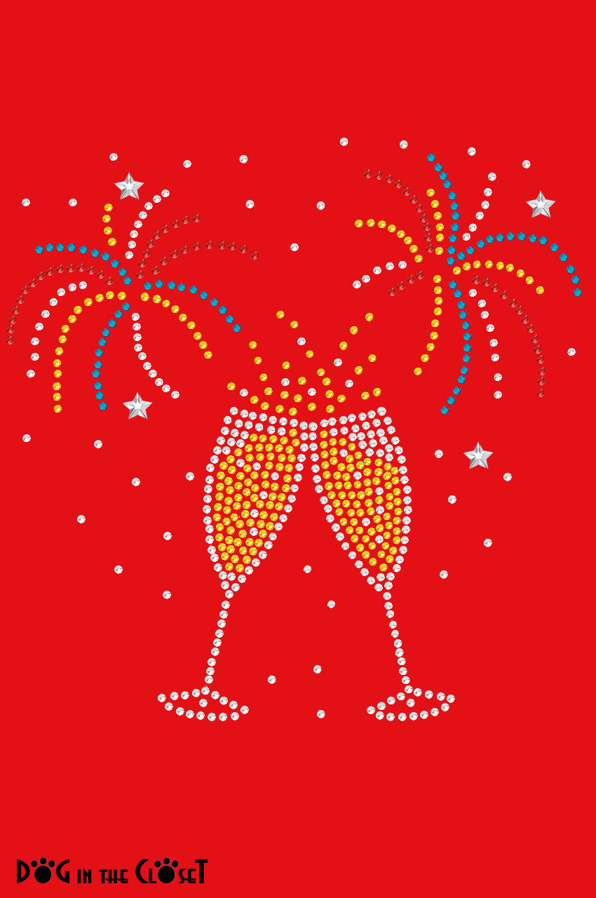 Happy New Year Drink & Fireworks - Women's Tee