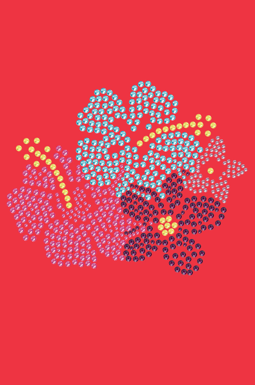 Pink, Blue & Purple Hibiscus - Women's T-shirt