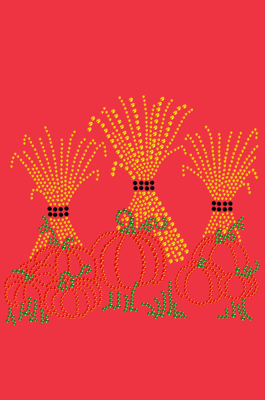 Hay Stacks & Pumpkins - Womens T-shirt