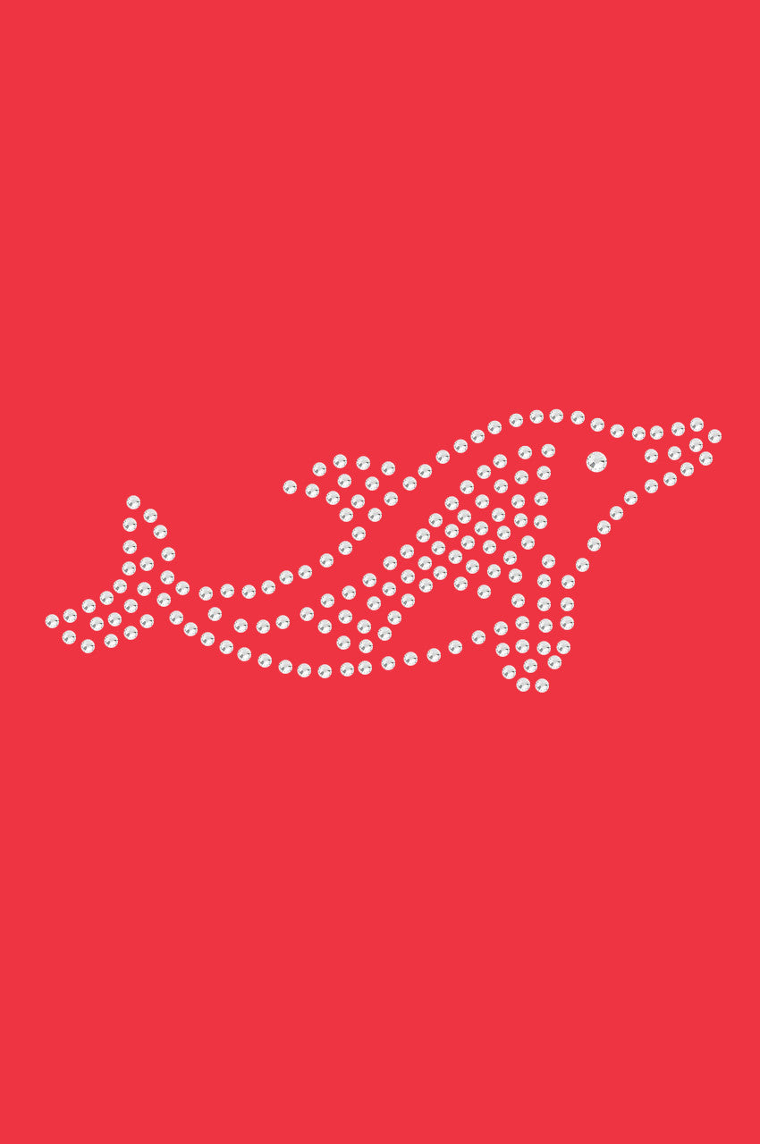 Dolphin (Rhinestone) - Womens T-shirt