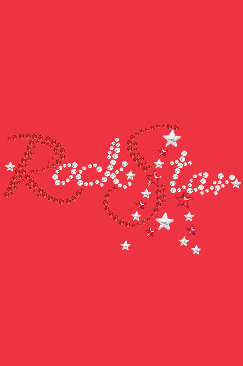Rock Star (Red Austrian crystal Rhinestones) - Bandanna