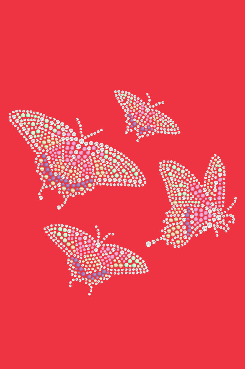 Pastel Butterflies - Womens T-shirt