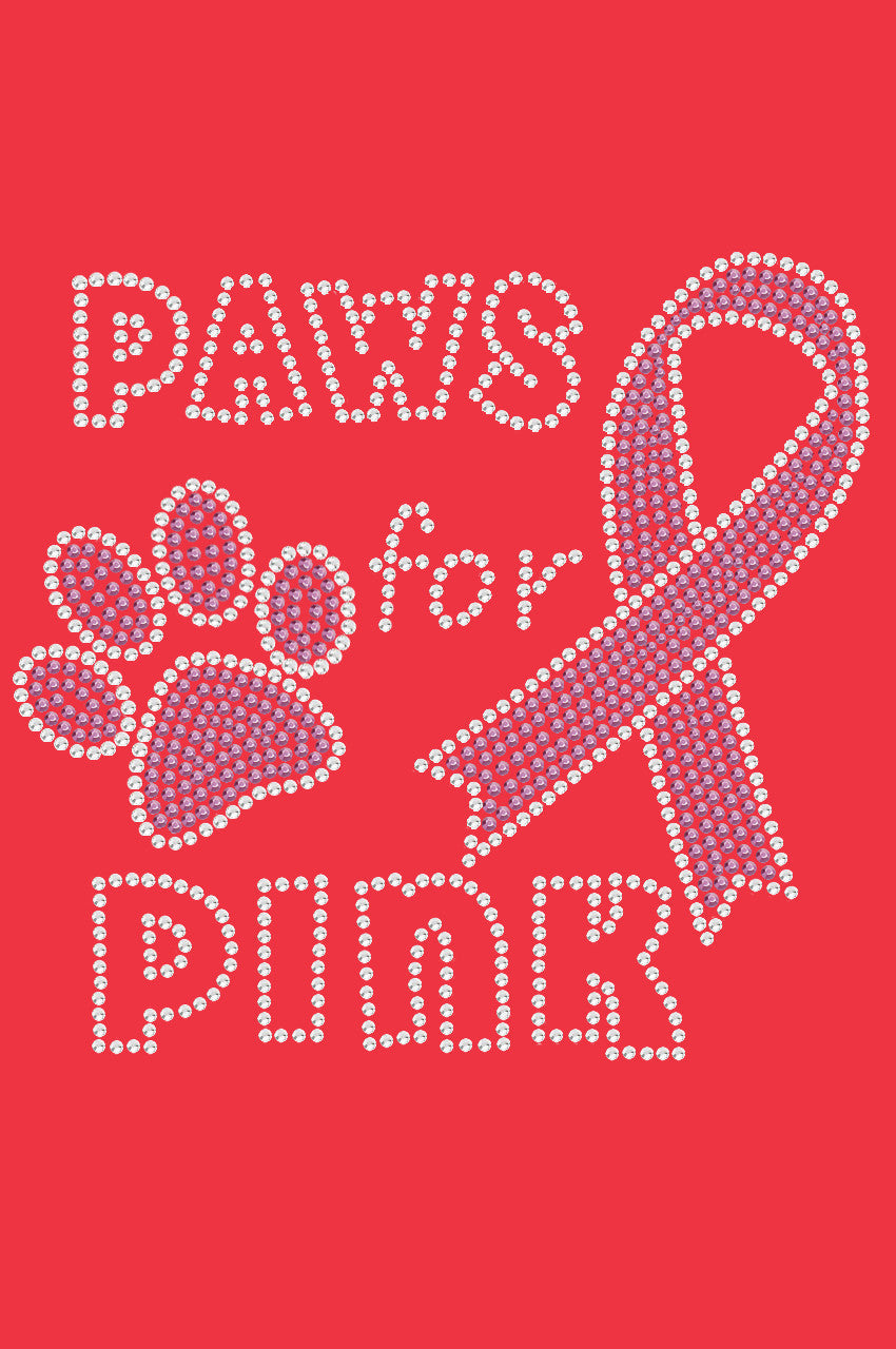 Paws for Pink - Womens T-shirt